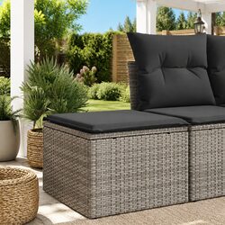 Specifications of the Grey Garden Stool with Cushion