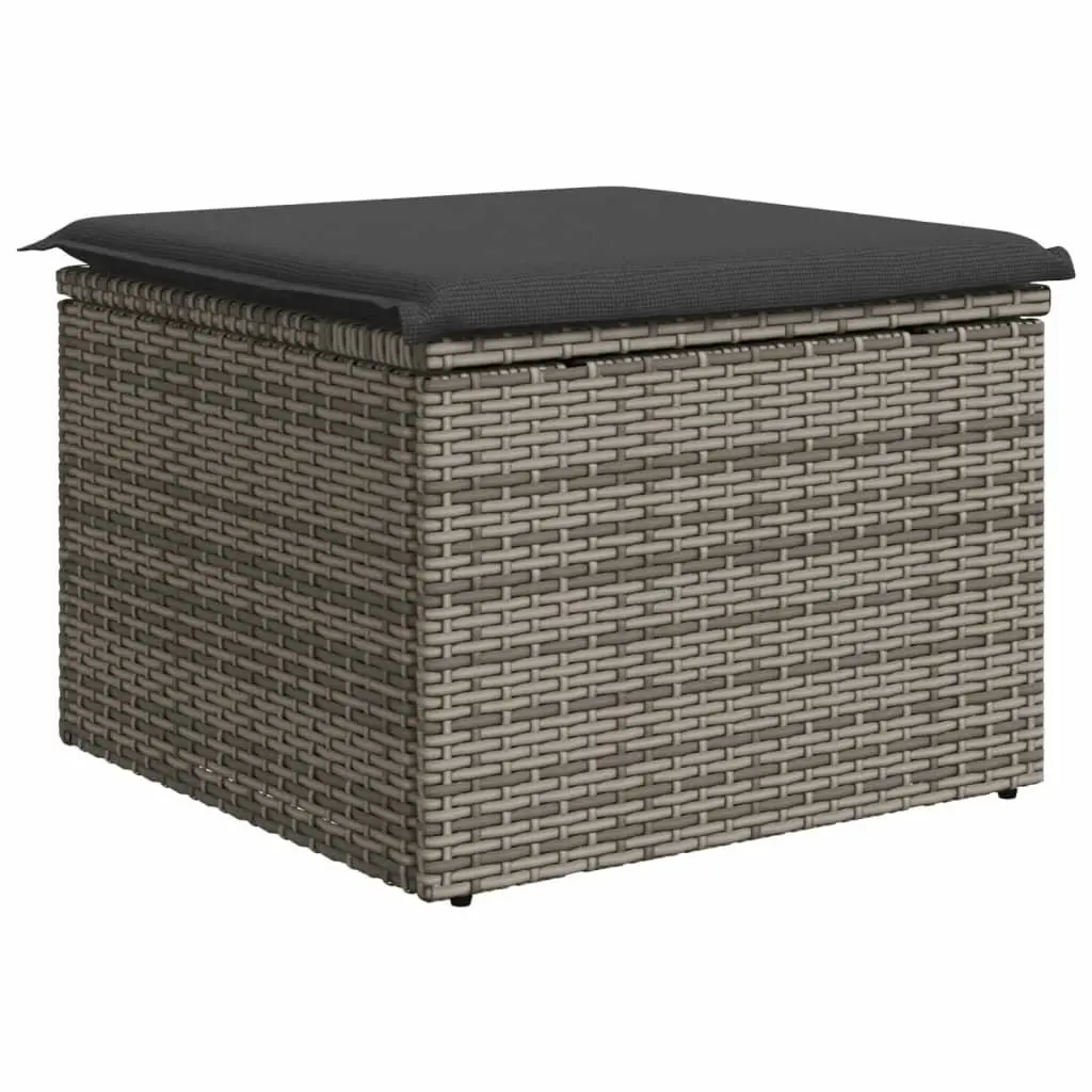 Garden Stool Outdoor Use Grey 55x55x37cm