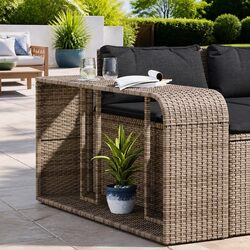 2-Piece Grey Outdoor Storage Shelves with Steel Frame