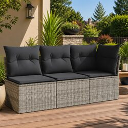Specifications of the Grey 3-Seater Garden Sofa with Storage