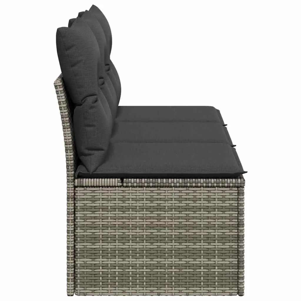 3-Seater Garden Sofa Outdoor Patio Furniture Grey