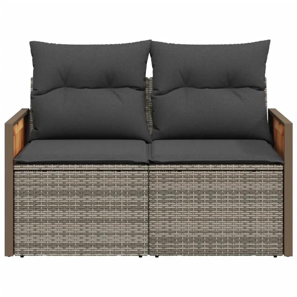 2-Seater Garden Sofa with Cushions
