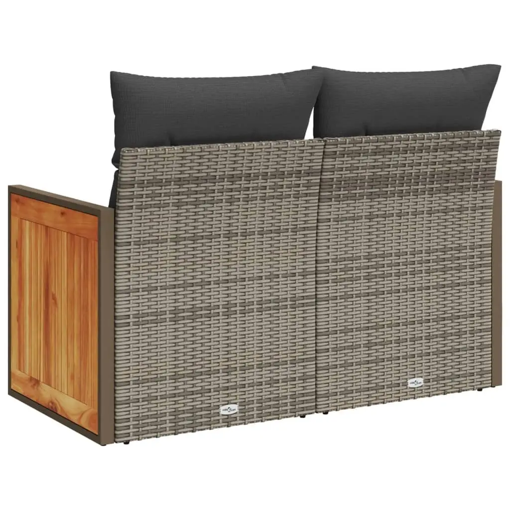 2-Seater Garden Sofa with Cushions