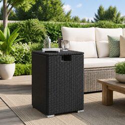 Black Propane Tank Cover Side Table - 40 x 40 x 60 cm Specs