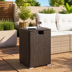 Specifications of Brown Propane Tank Cover Table, 40x40x60cm