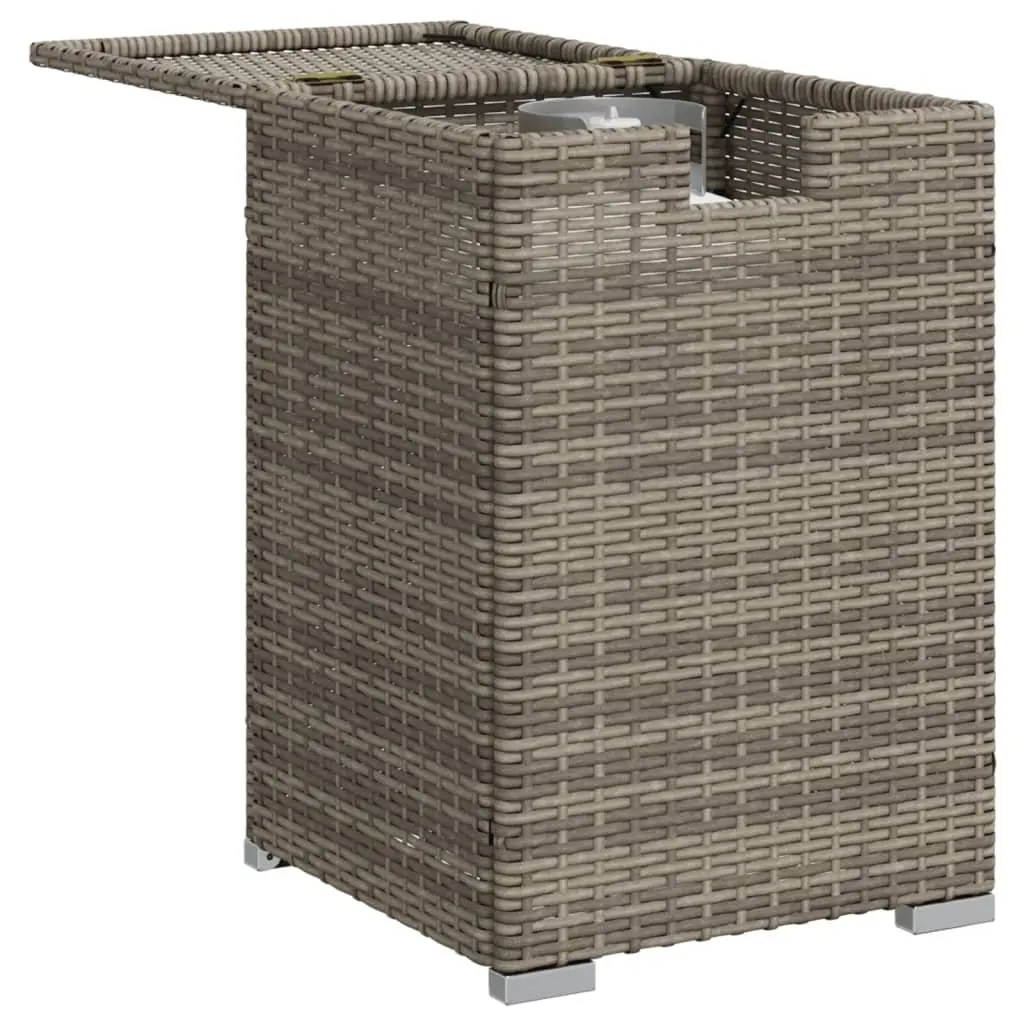 Propane Tank Cover Table Outdoor Furniture Grey 40x40x60 cm