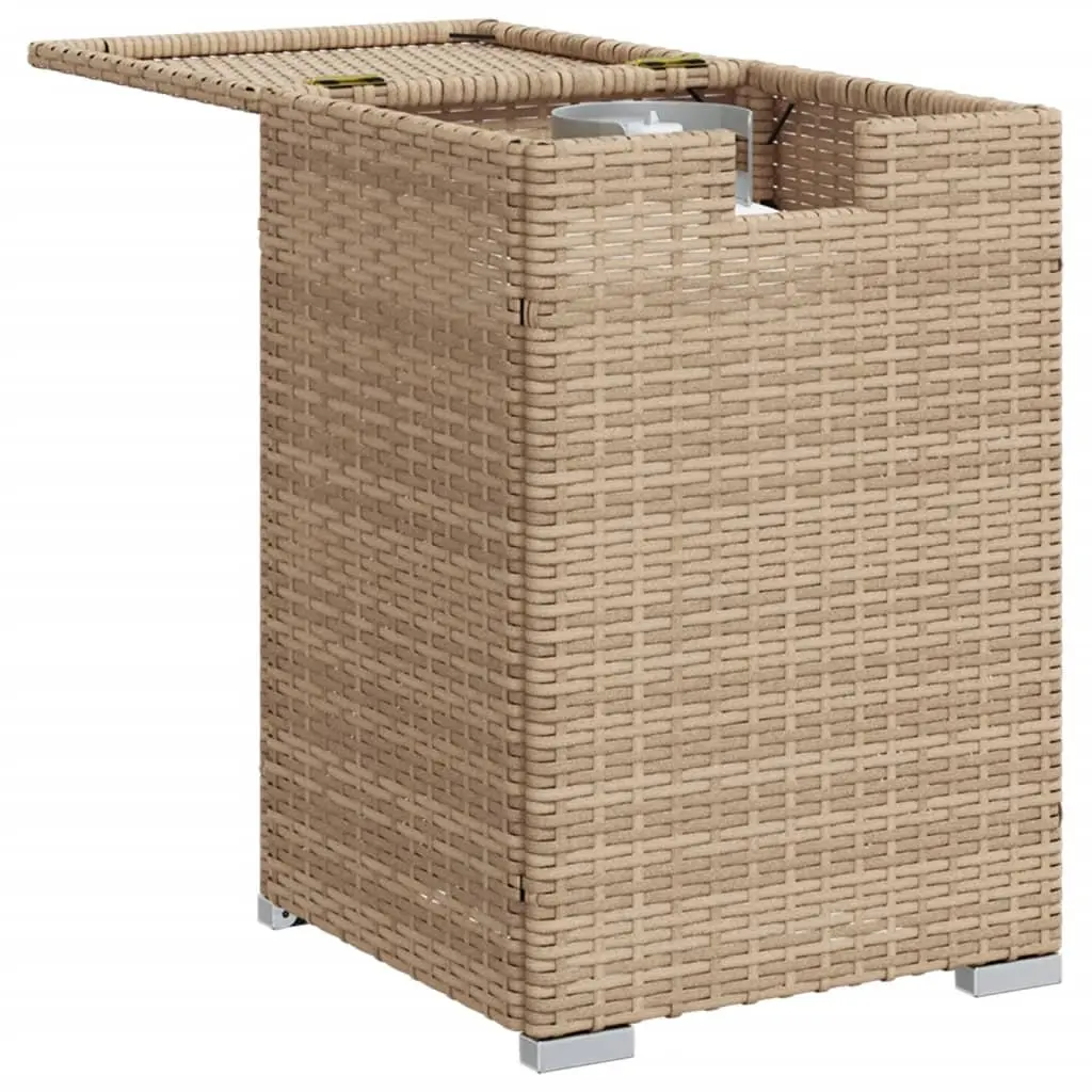 Beige Propane Tank Cover Side Table