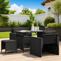 Specifications of the 4 Piece Garden Sofa Set