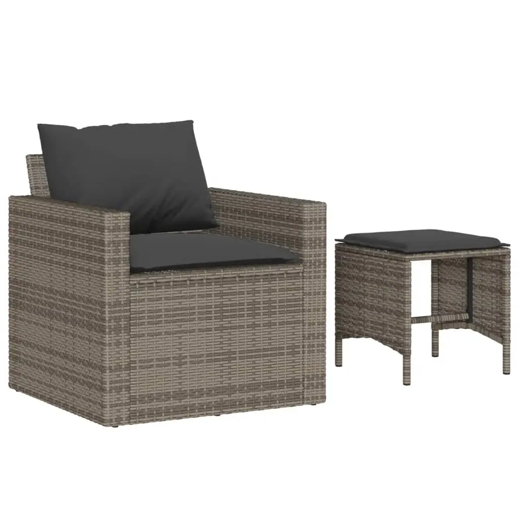 Garden Sofa Set for Outdoor Use 4 Piece Grey