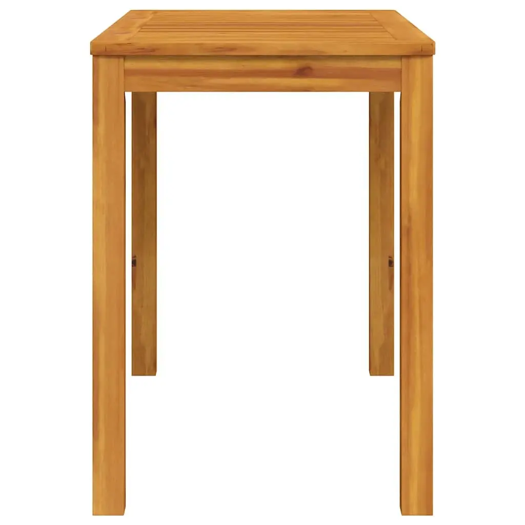 Acacia Wood Garden Dining Table 110x55x75cm Outdoor Patio Furniture Brown