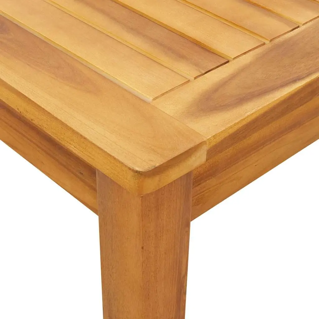 Acacia Wood Garden Dining Table 110x55x75cm Outdoor Patio Furniture Brown