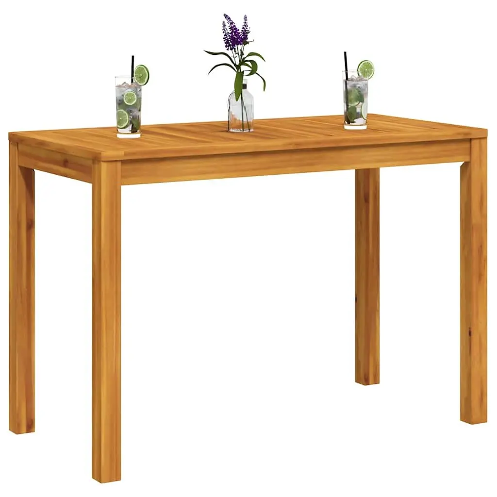 Acacia Wood Garden Dining Table 110x55x75cm Outdoor Patio Furniture Brown