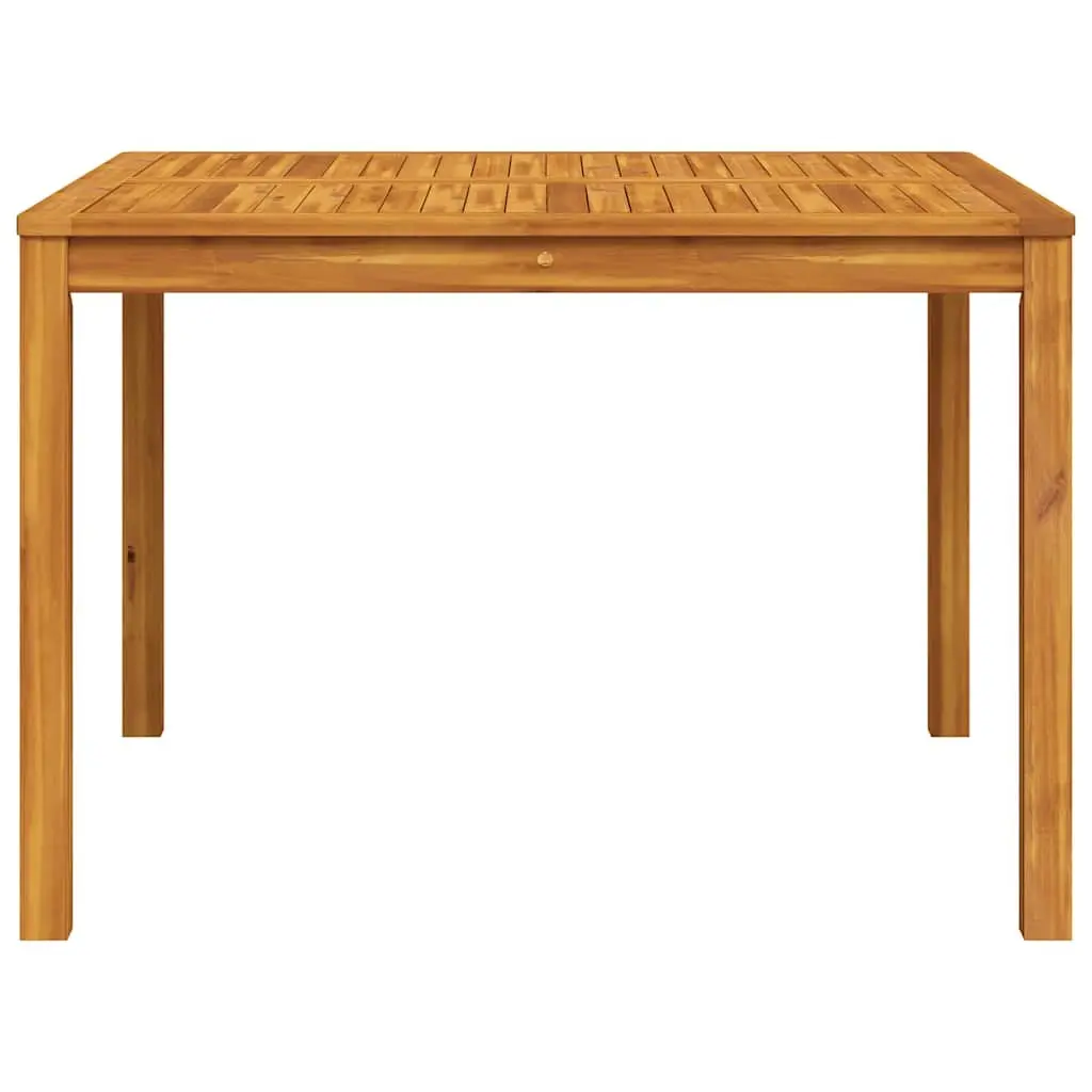 Garden Dining Table 110x110x75cm Outdoor Patio Acacia Wood Square Furniture