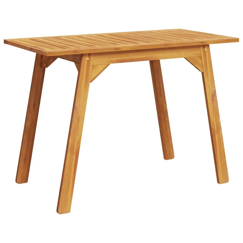 Outdoor Dining Table 110x56x75cm Garden Patio Furniture Solid Wood Acacia Brown