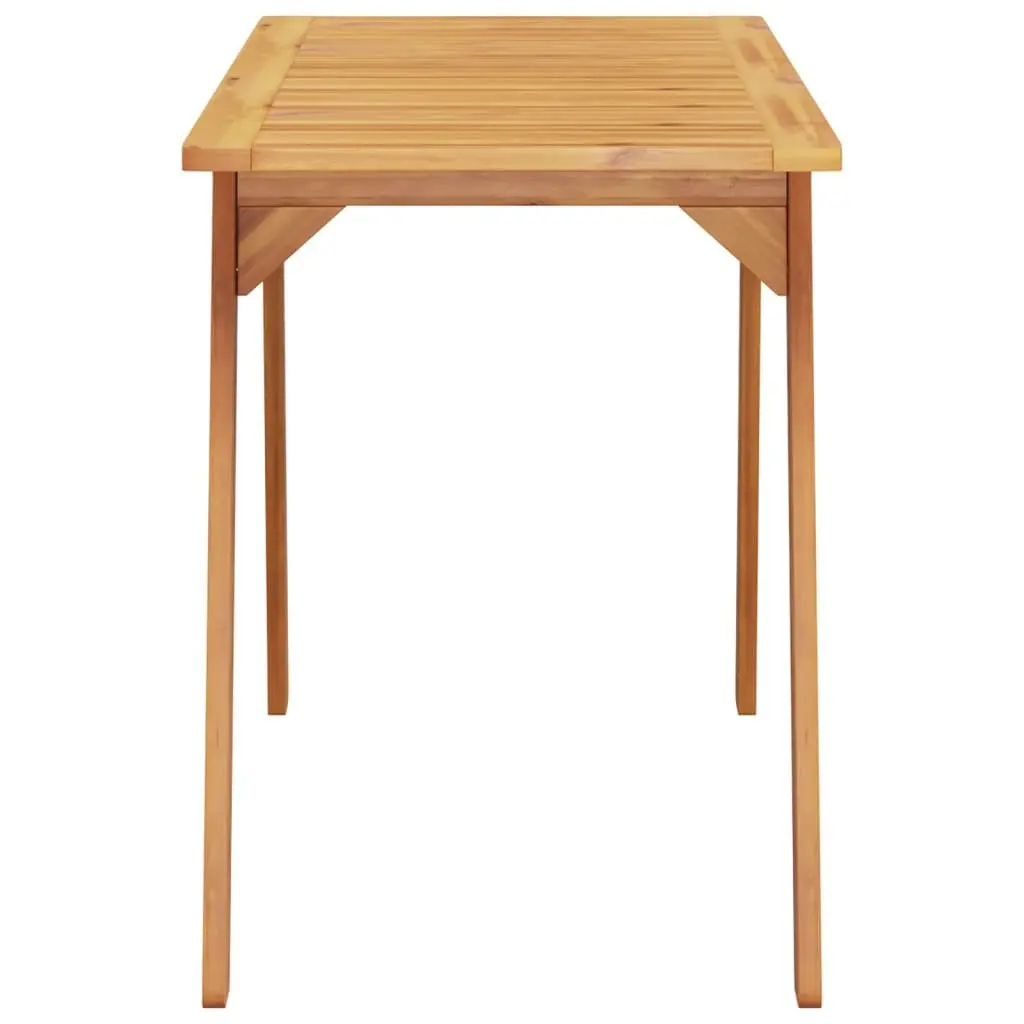 Outdoor Dining Table 110x56x75cm Garden Patio Furniture Solid Wood Acacia Brown
