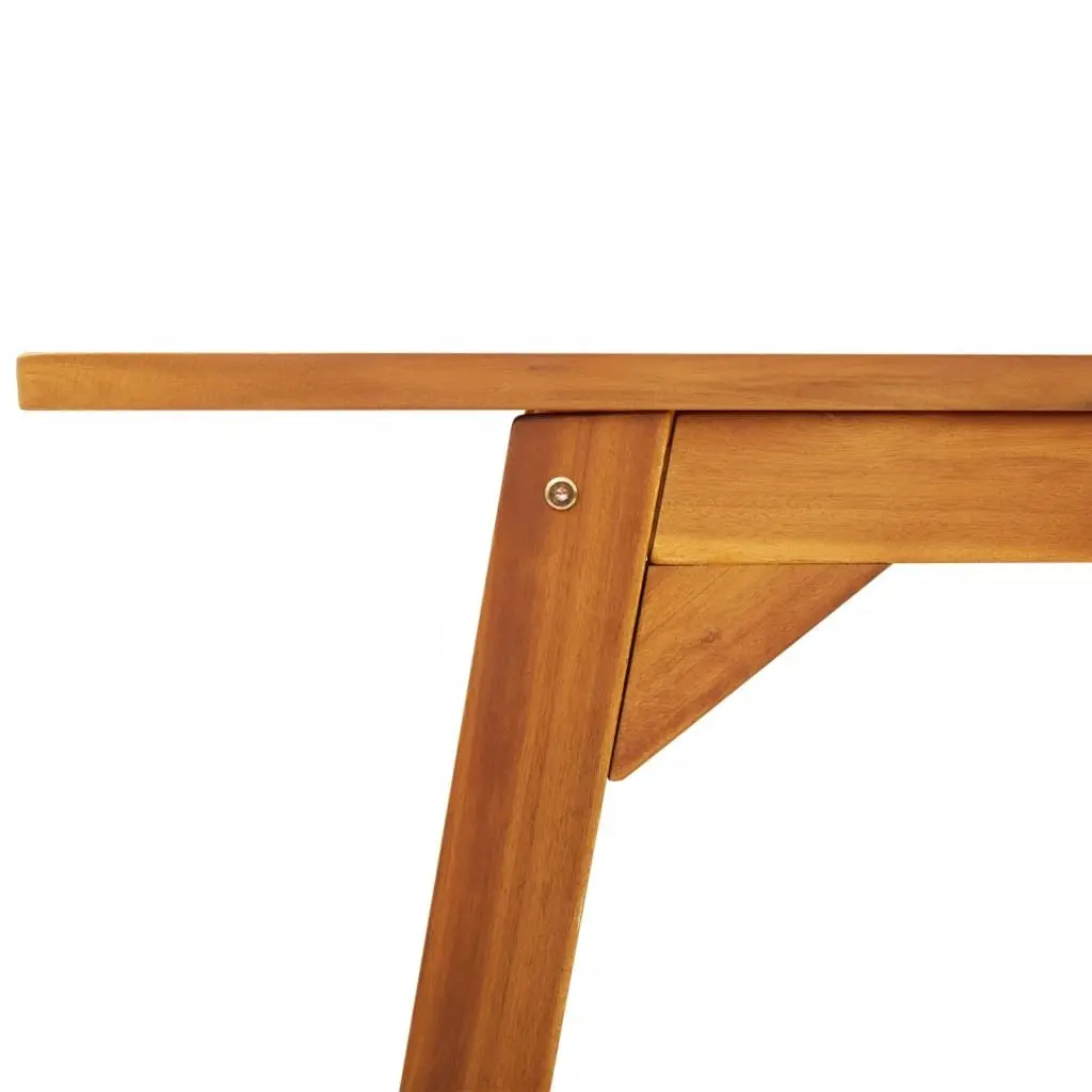 Outdoor Dining Table 110x56x75cm Garden Patio Furniture Solid Wood Acacia Brown