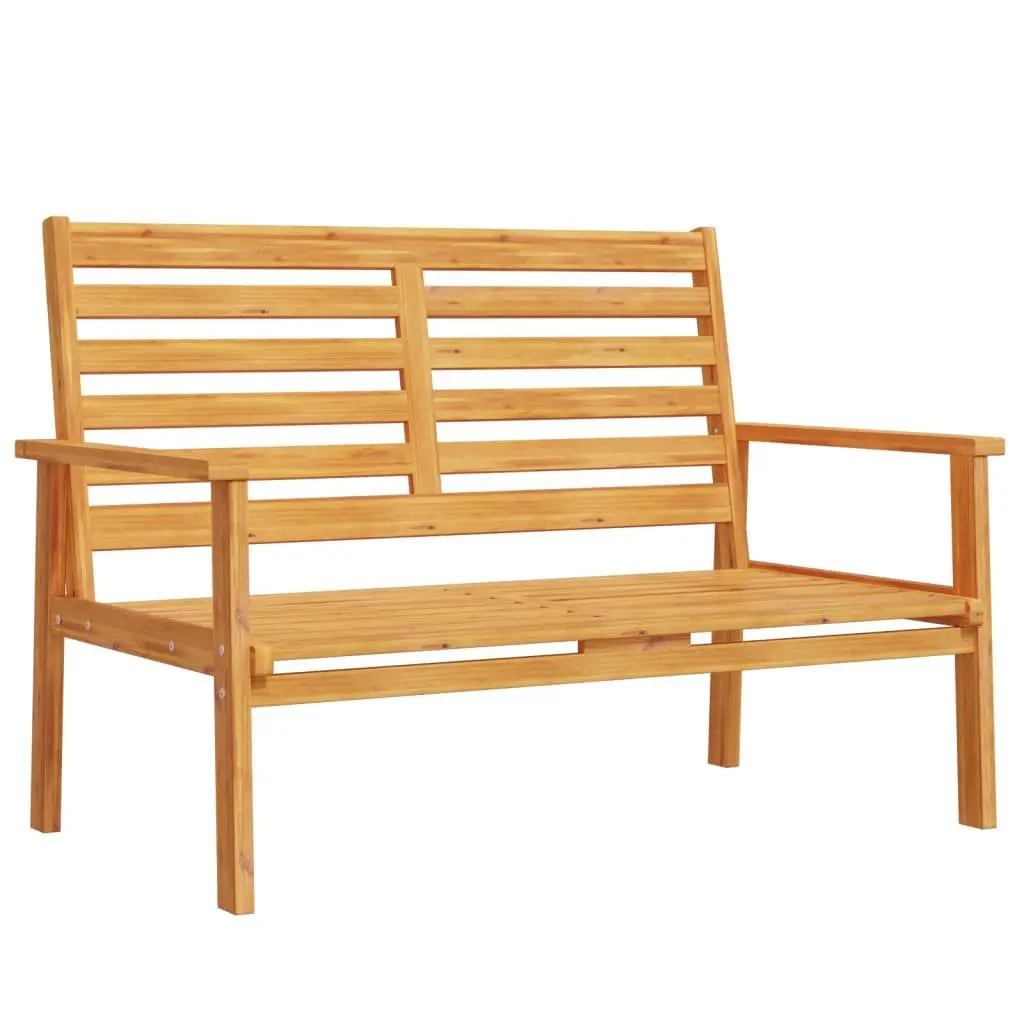 Garden Sofa Bench Outdoor Seating 120cm Wooden Patio Lounge Chair Armrest