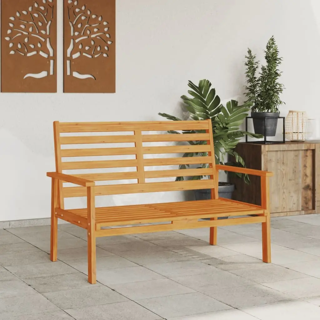 Garden Sofa Bench Outdoor Seating 120cm Wooden Patio Lounge Chair Armrest