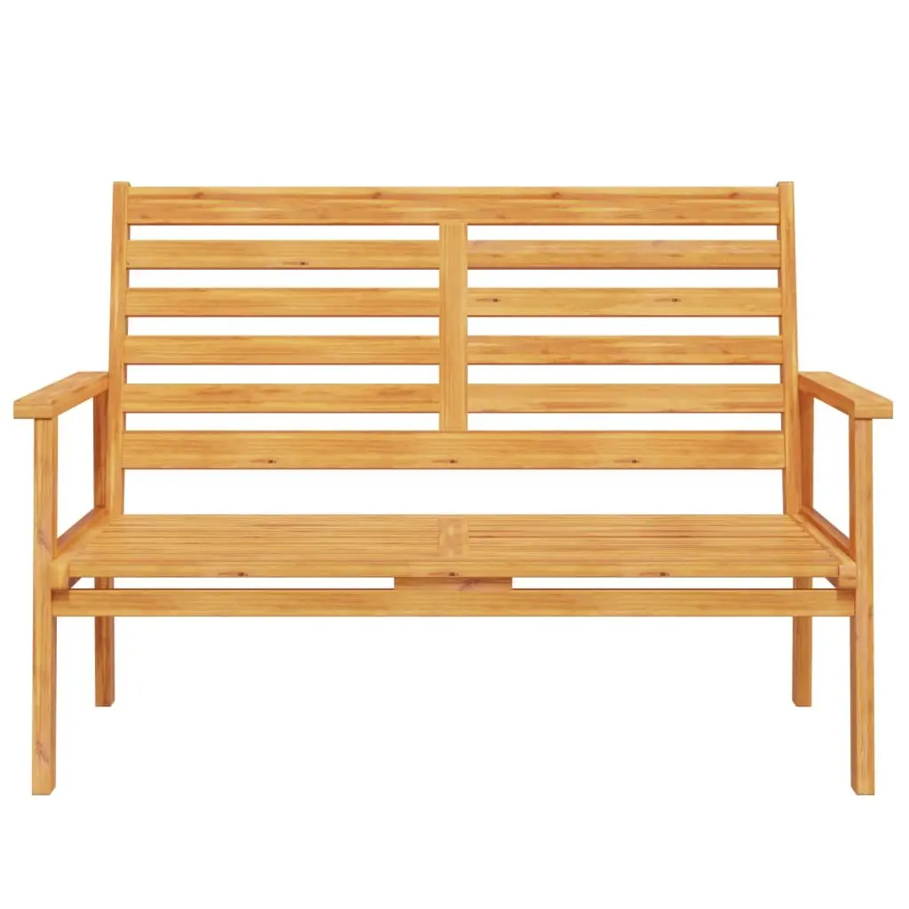 Garden Sofa Bench Outdoor Seating 120cm Wooden Patio Lounge Chair Armrest