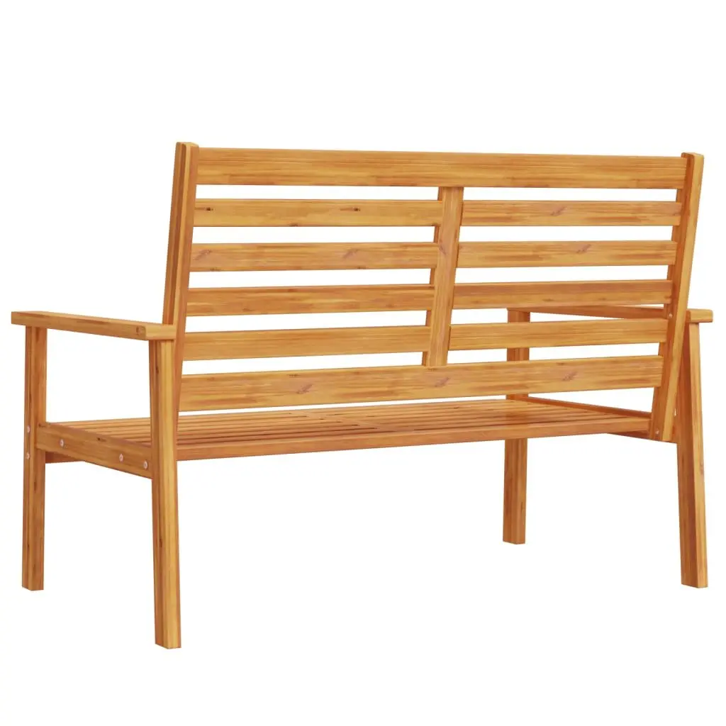 Garden Sofa Bench Outdoor Seating 120cm Wooden Patio Lounge Chair Armrest