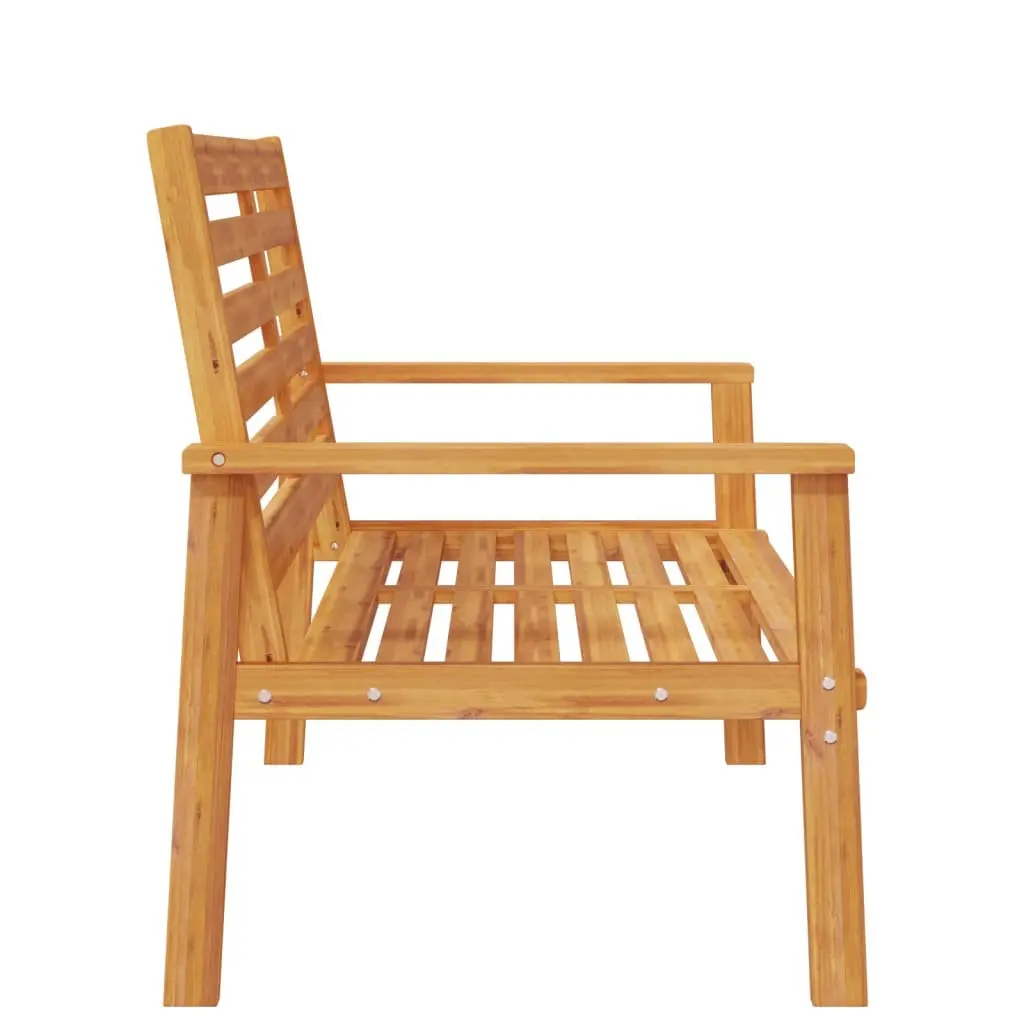 Garden Sofa Bench Outdoor Seating 120cm Wooden Patio Lounge Chair Armrest