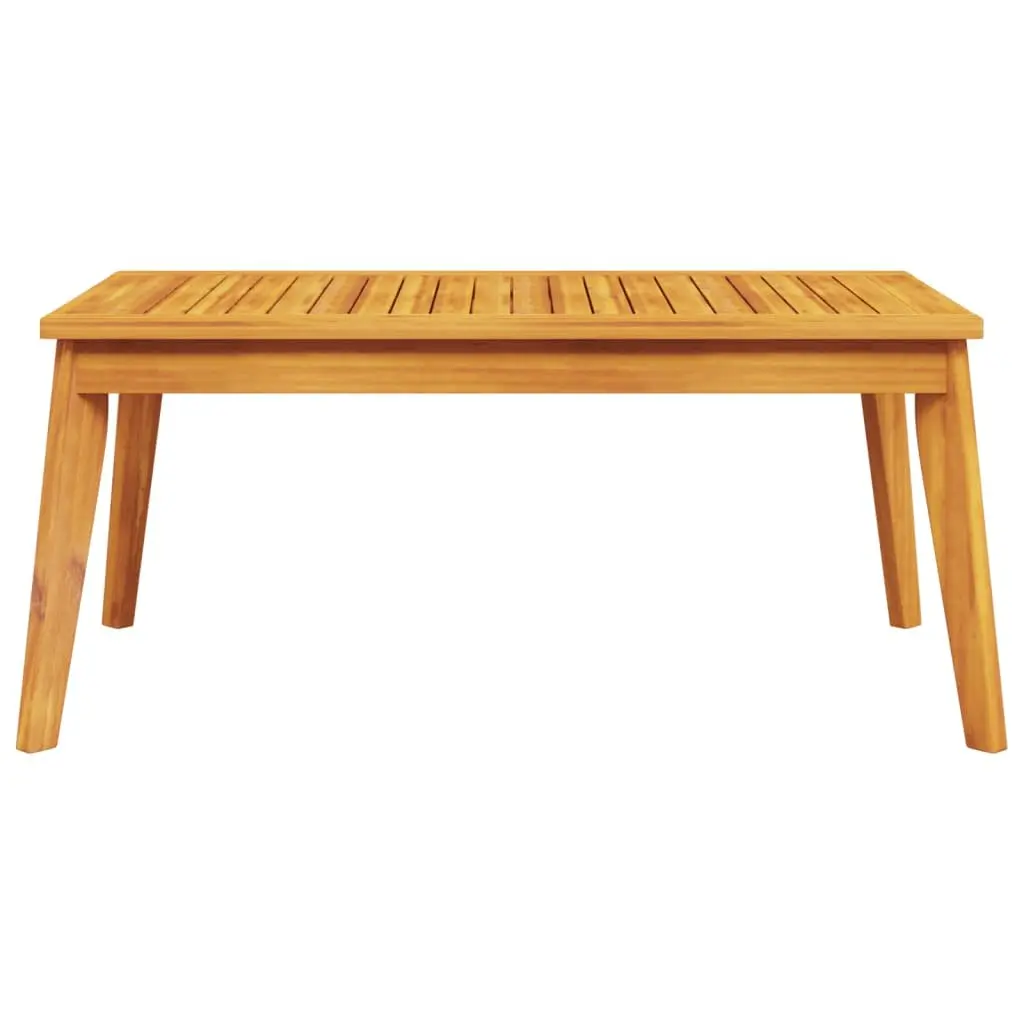 Garden Dining Table Outdoor Use 100x55x45cm Solid Acacia Wood Brown