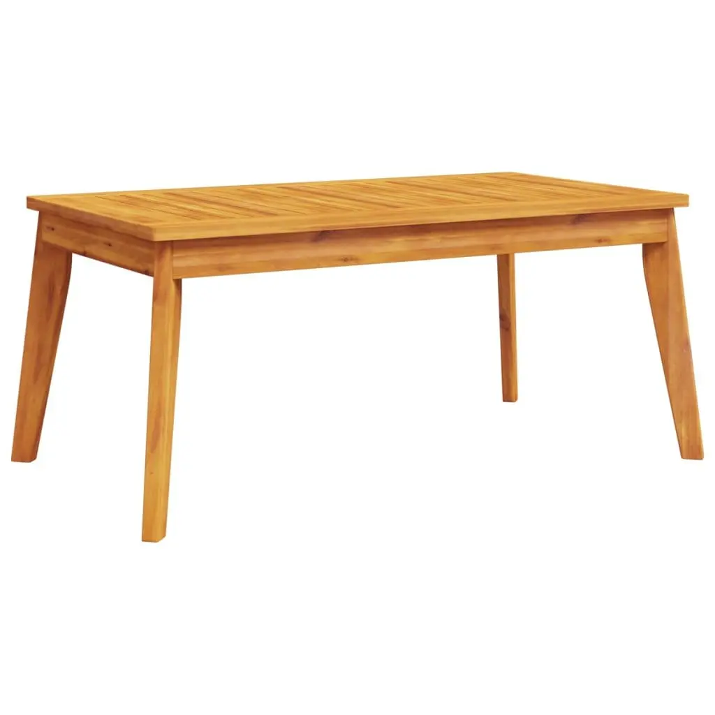 Garden Dining Table Outdoor Use 100x55x45cm Solid Acacia Wood Brown