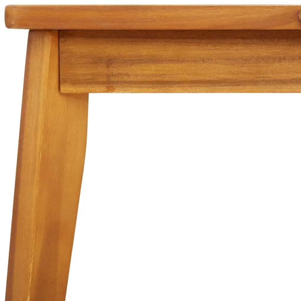 Garden Dining Table Outdoor Use 100x55x45cm Solid Acacia Wood Brown