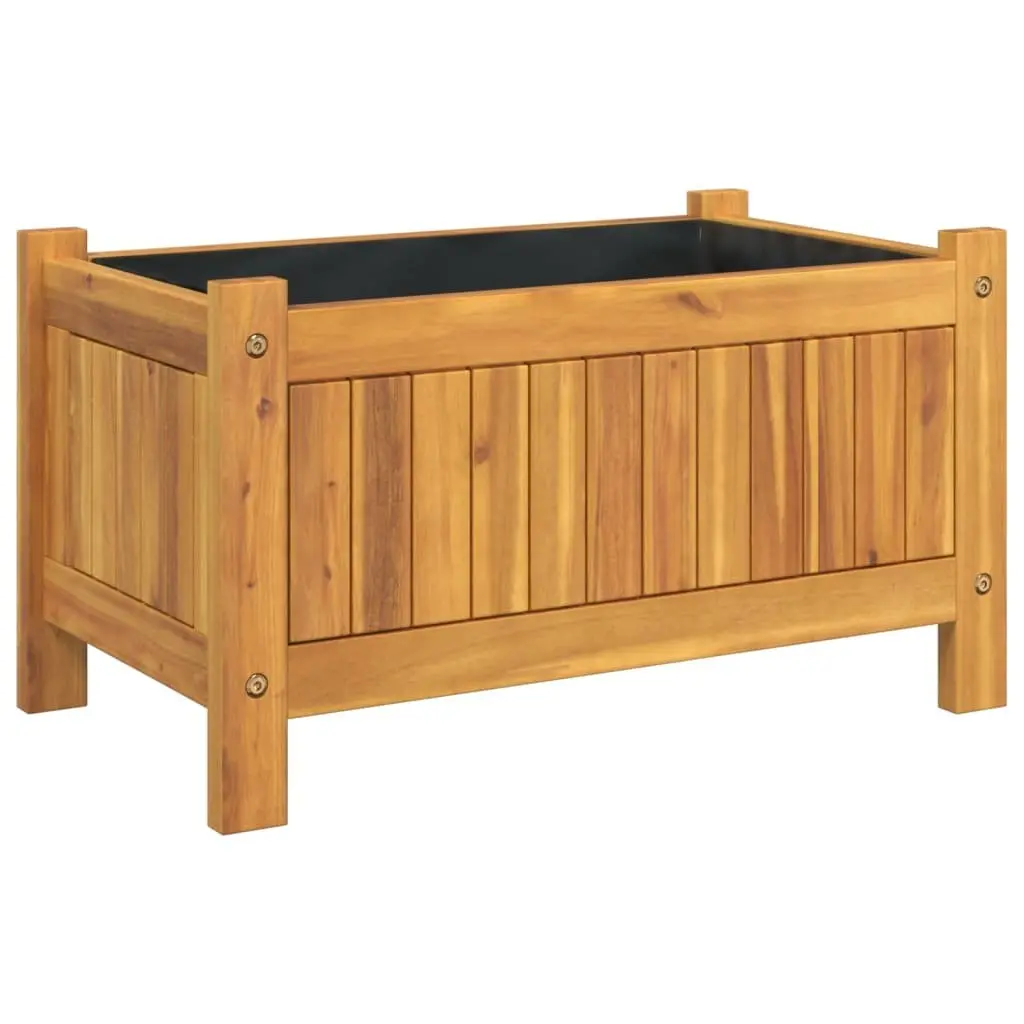 Wooden Garden Planter Box Container Outdoor Patio Balcony Decor Brown 54 x 31 x 30 cm