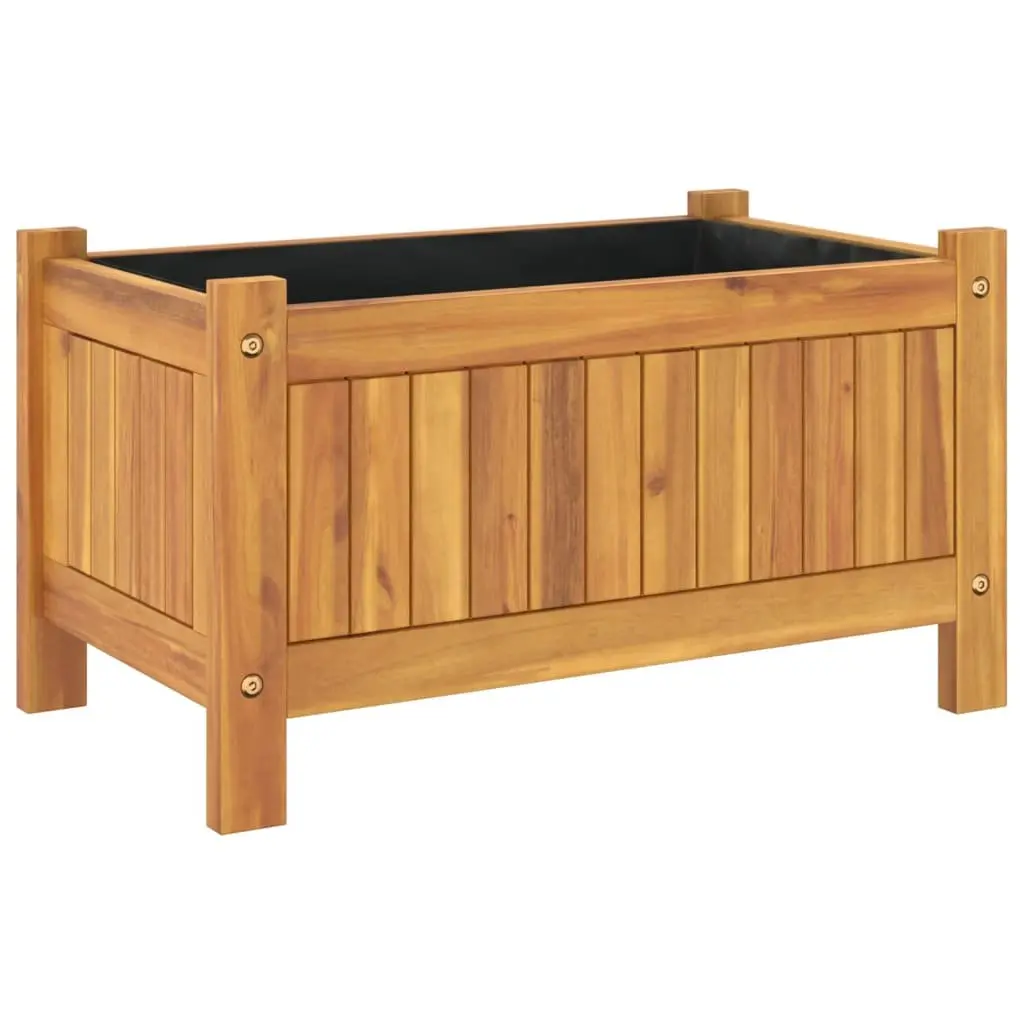 Wooden Garden Planter Box Container Outdoor Patio Balcony Decor Brown 54 x 31 x 30 cm