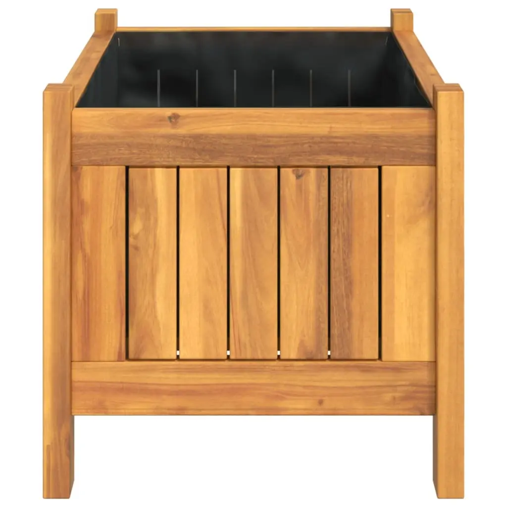 Wooden Garden Planter Box Container Outdoor Patio Balcony Decor Brown 54 x 31 x 30 cm
