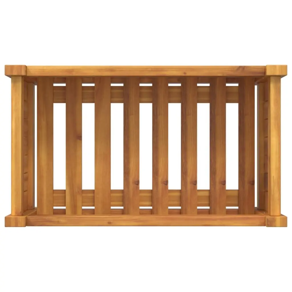 Wooden Garden Planter Box Container Outdoor Patio Balcony Decor Brown 54 x 31 x 30 cm