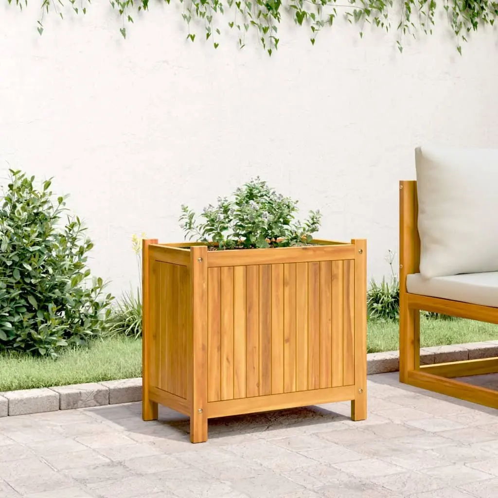 Wooden Garden Planter Box for Outdoor Patio Deck Balcony 54 x 31 x 50 cm