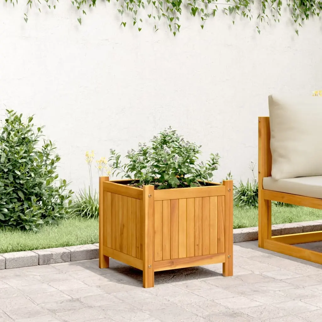 42x42x40 cm Garden Planter Box in Solid Acacia Wood