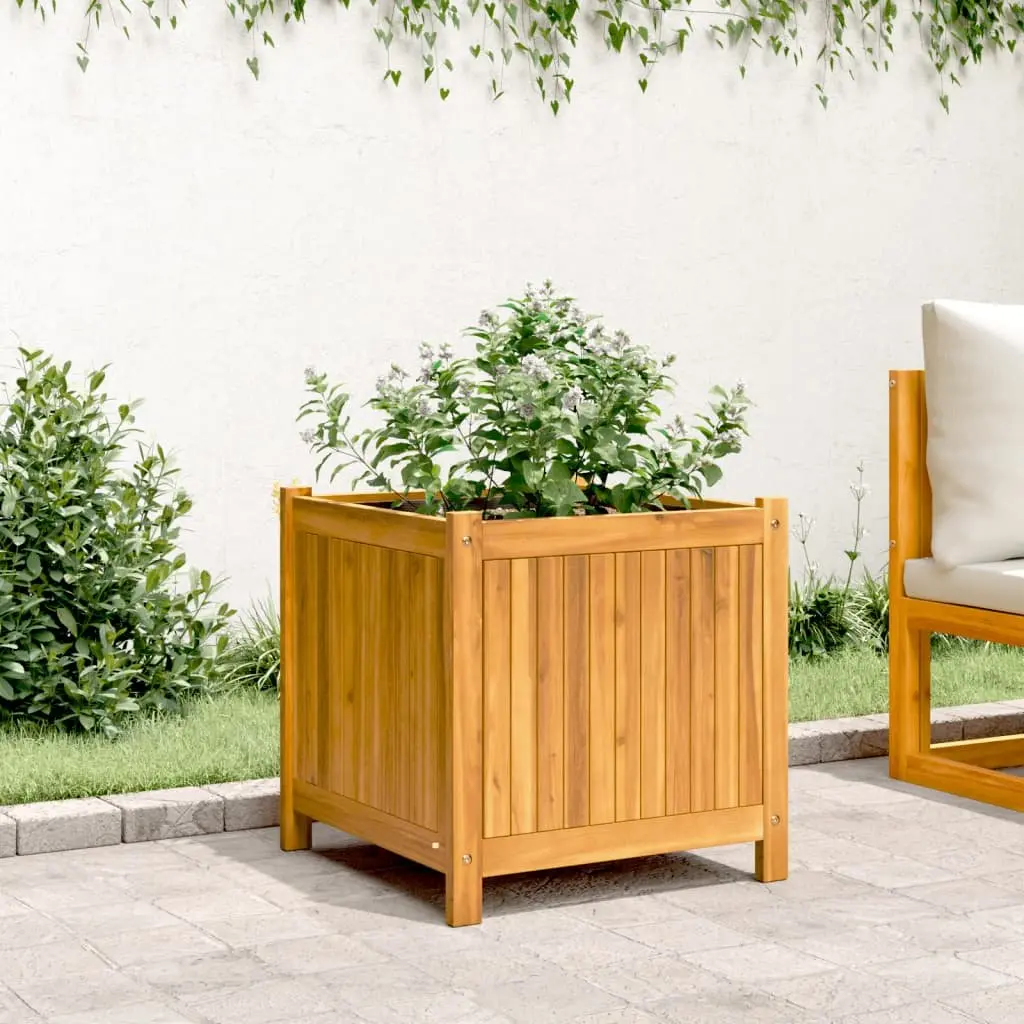 Brown Acacia Garden Planter Box 50 cm