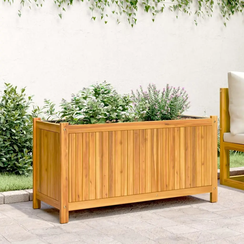 Wooden Garden Planter Box Outdoor Patio Balcony 99.5 x 38 x 50 cm