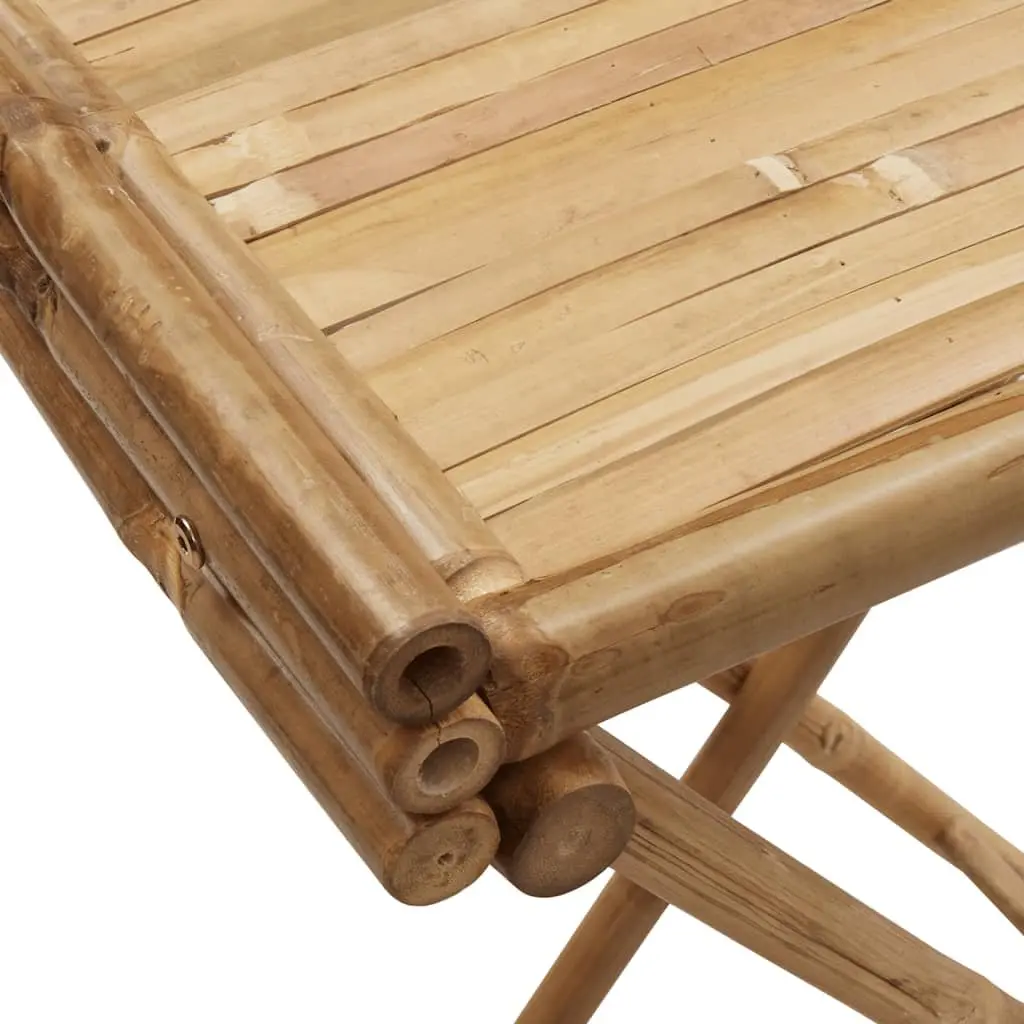 Folding Tray Table Brown Bamboo Portable Garden Patio Indoor Outdoor Furniture