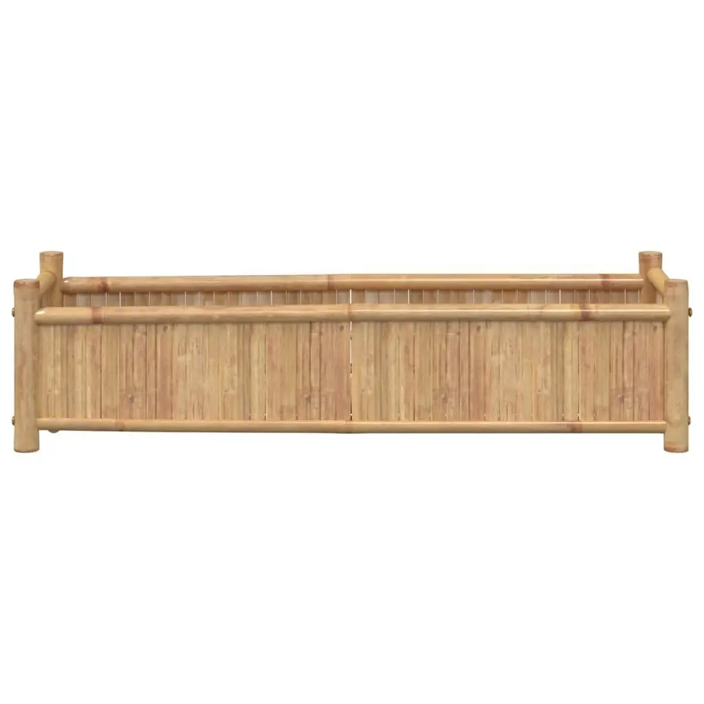 Bamboo Planter Box Outdoor Balcony 100x30x25cm