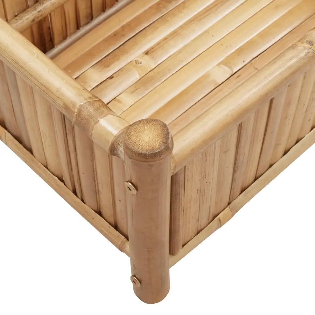 Bamboo Planter Box Outdoor Balcony 100x30x25cm