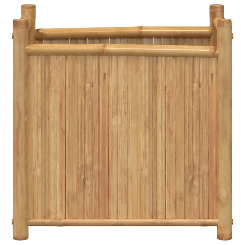 Bamboo Planter Box Outdoor Garden Raised Bed 50x30x50 cm