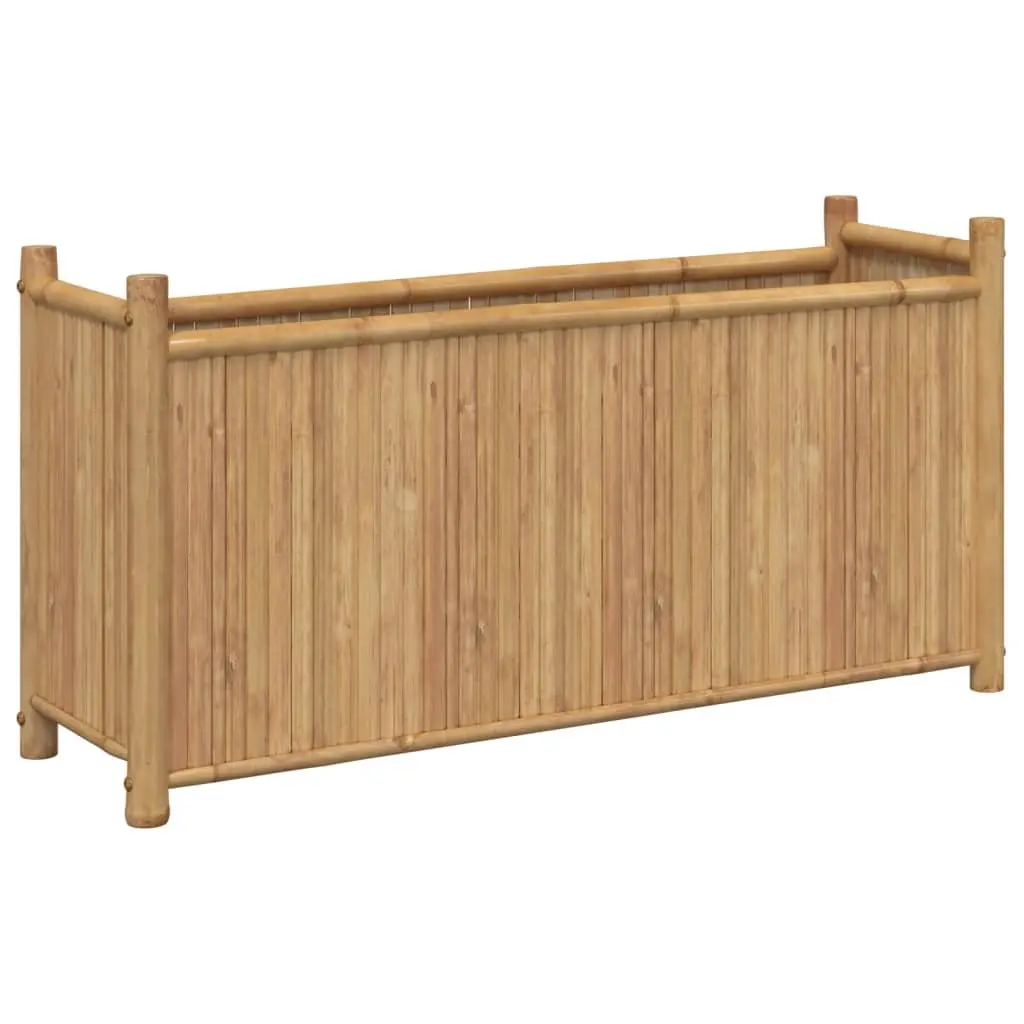 Bamboo Planter Box 100x30x50cm Garden Raised Bed Outdoor Flowers Vegetables