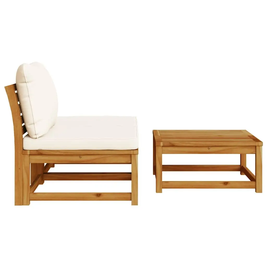 Outdoor Sectional Sofa Set Garden Lounge 3 Piece Brown