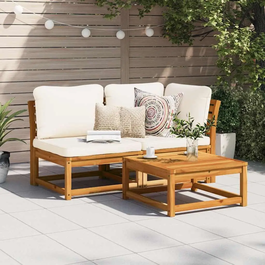 Outdoor Sectional Sofa Set Garden Lounge Furniture 2 Piece Brown