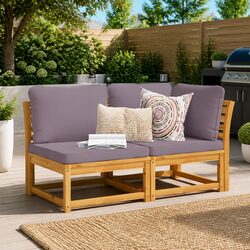Specifications of Outdoor Sectional Sofa Lounge Set, 2 Pieces