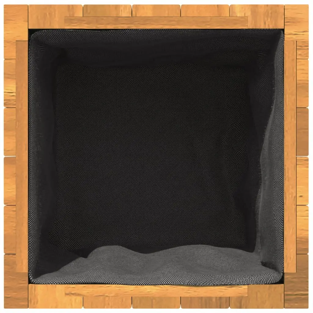 Garden Planter Box 35x35x35 cm Solid Wood Flower Pot Indoor Outdoor Decor
