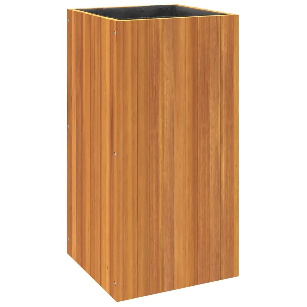 Garden Planter Box 45x45x90cm Solid Wood Acacia Flower Plant Pot Indoor Outdoor