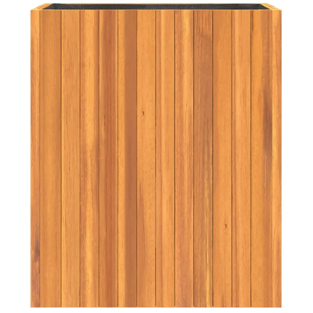 Garden Planter Box Indoor Outdoor Solid Wood Acacia Brown 59 x 27.5 x 70 cm