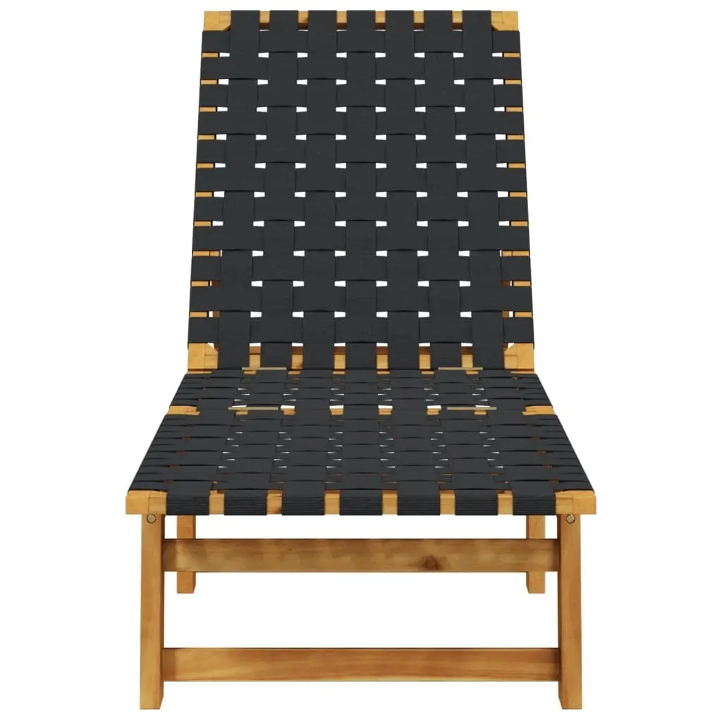 Sun Lounger with Adjustable Backrest and Olefin Fibre