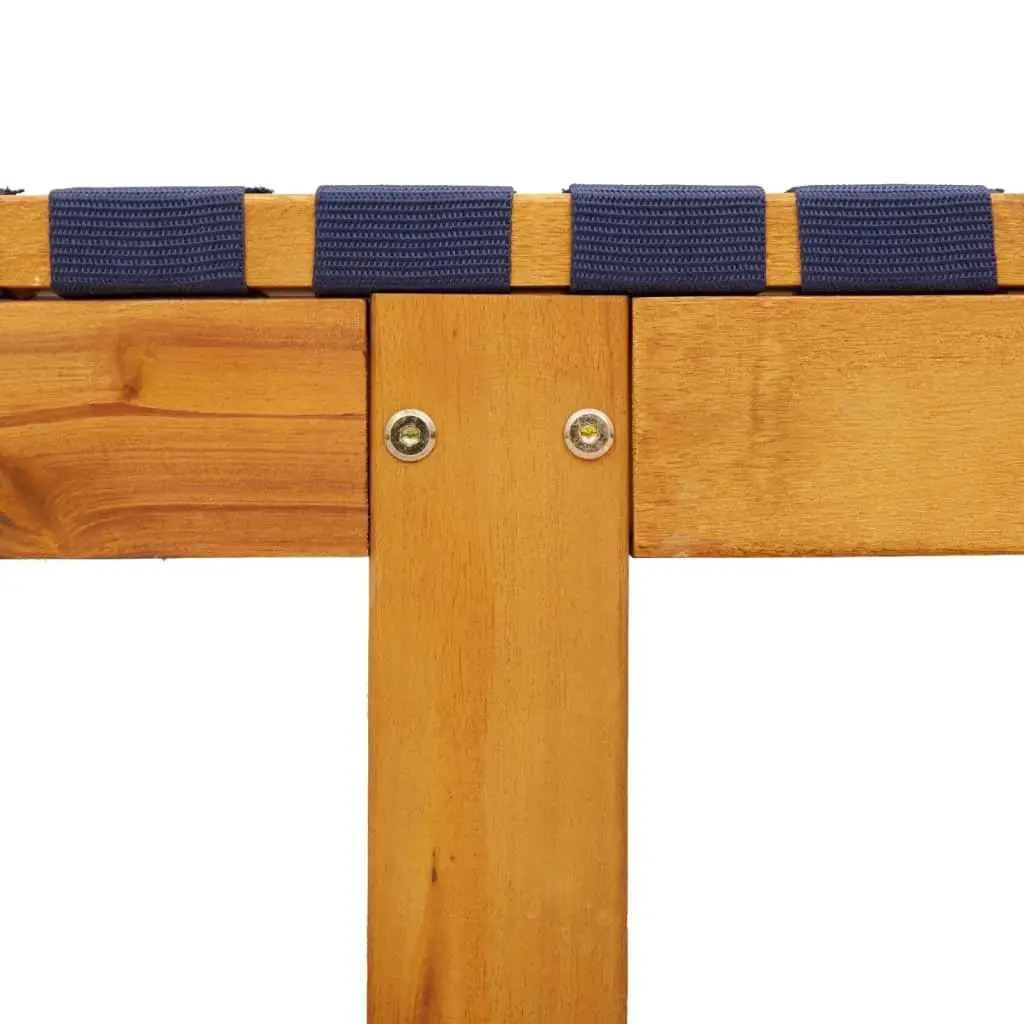 Sun Lounger with Adjustable Backrest and Webbing Seat