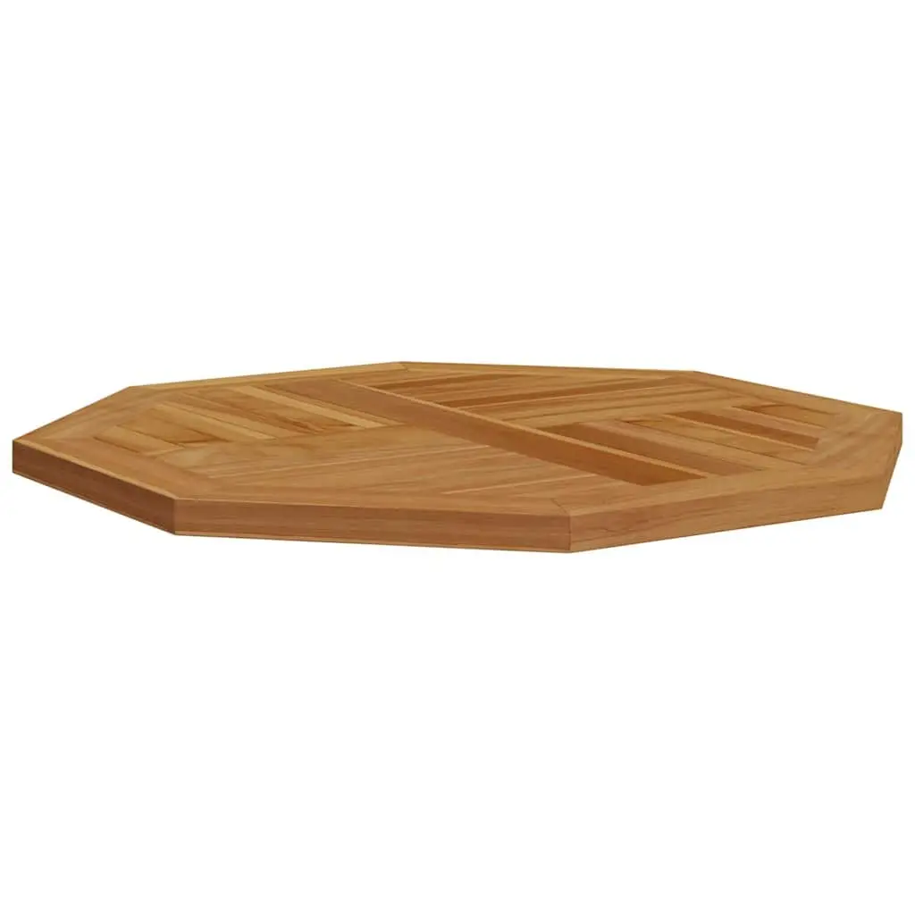 Octagonal Wooden Table Top for Garden 60x60cm Solid Teak Dining Replacement